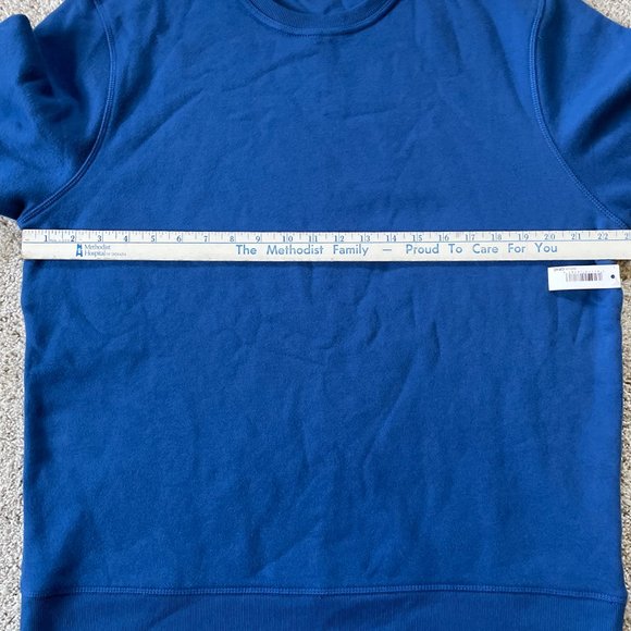 Amazon Essentials Men's Long-Sleeve Crewneck Fleece Blue Sweatshirt Size Large - Picture 3 of 5